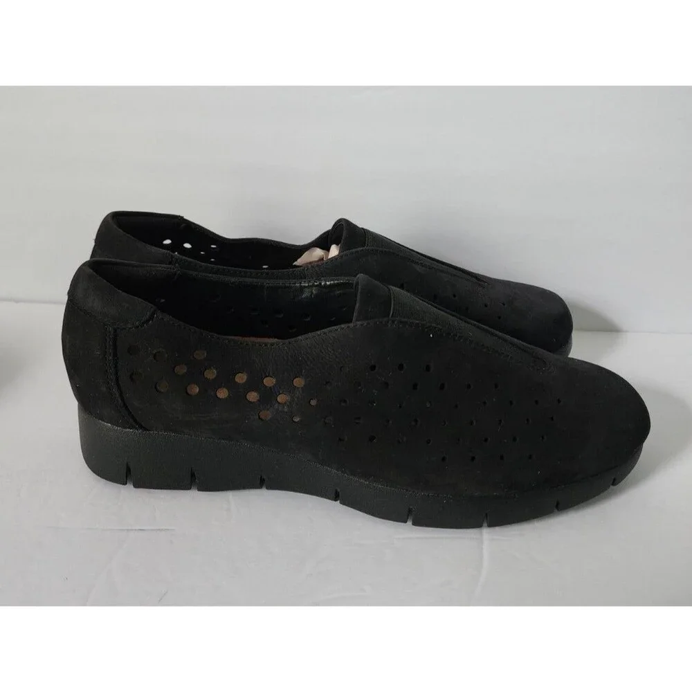New Women’s Clarks Artisan Black Daelyn Summit Suede Leather Shoes Loafers Sz 10